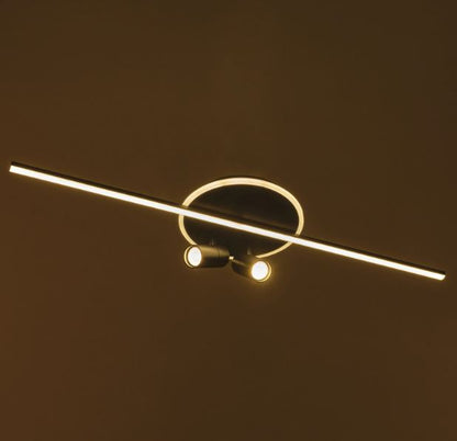 Плафон със смарт управление Evora, черен, led 46w, 3590lm, 3000-6000k, 4011 bk