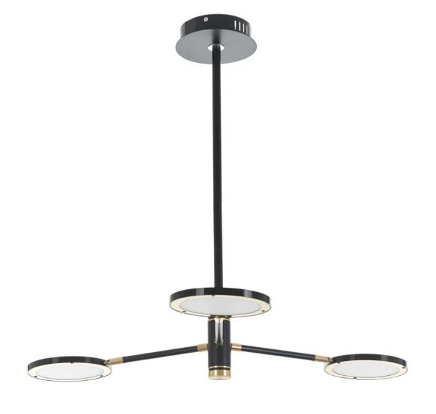 Метален полилей, черен, led 3x5w, 4000k, 2100/3 bk