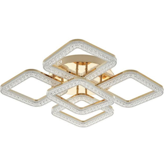 Плафон Estela със смарт управление, златен, led 160w, 3000-6000k, 3015GD/5T