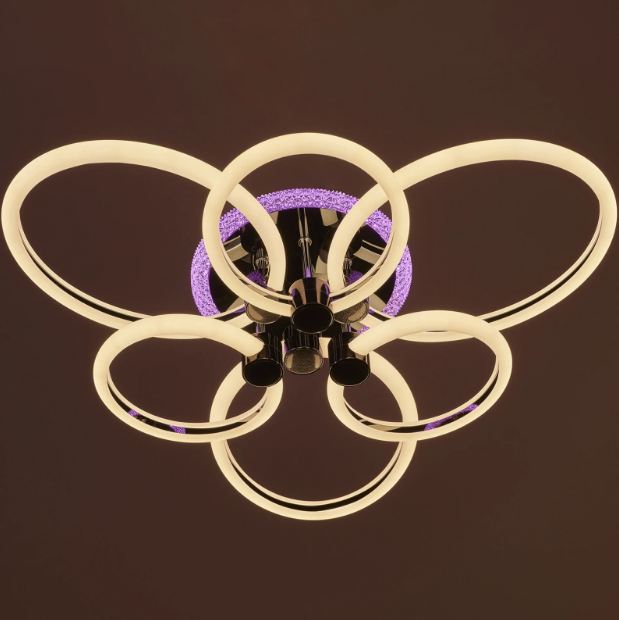 Плафон Arcadia, черен, led 150w, 3000-6000k, 2793