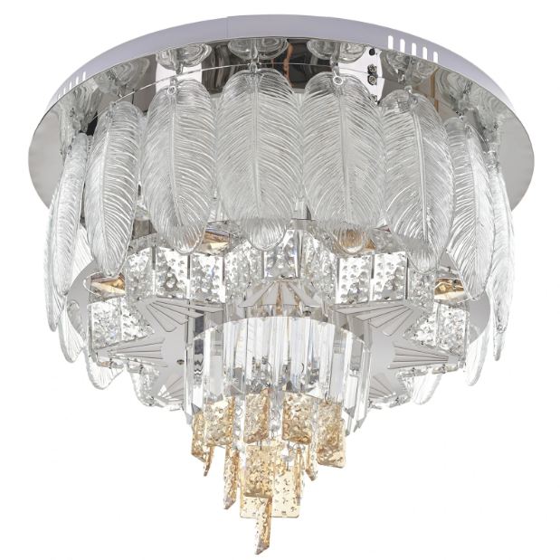 Плафон Santa Cruz, хром, led 50w, RGB, 2700-6000k, 2853/50