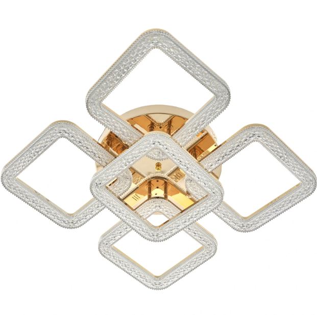 Плафон Estela със смарт управление, златен, led 160w, 3000-6000k, 3015GD/5T