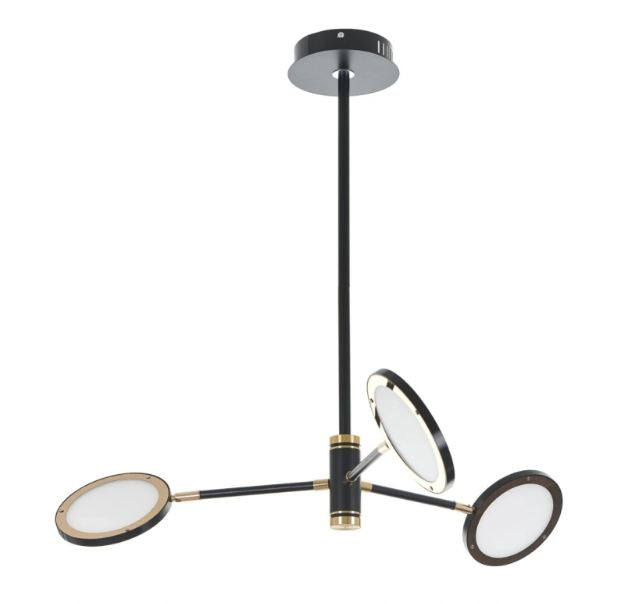 Метален полилей, черен, led 3x5w, 4000k, 2100/3 bk