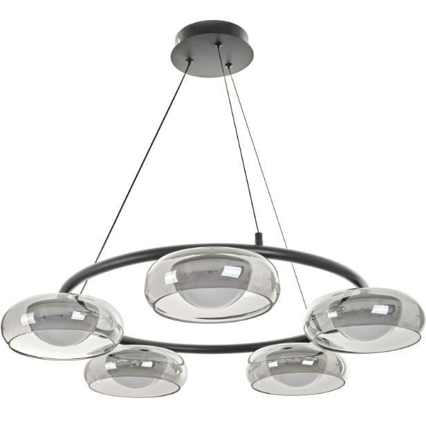 Полилей със смарт управление Novice, черен, led 88W, 4767lm, 3000-6000k, 4019/5p bk