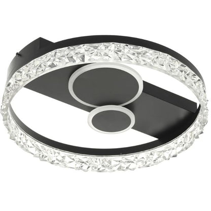 Плафон Glyndon със смарт управление, черен, led 82w, 3000-6000k, 2812BK/50T