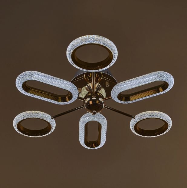 Плафон Excalibur, златен, led 90w, 3000-6000k, 2784/6 GD