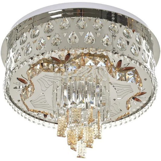 Плафониера Dubai, хром, led 36w, 3000-6000k+RGB, 4056/500