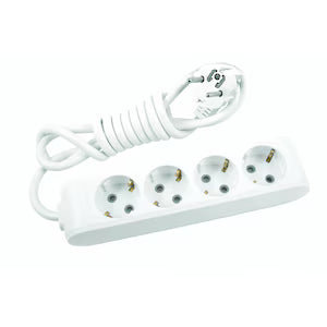 Разклонител Панасоник четворка с 5 м кабел бял WLTB0445-2WH