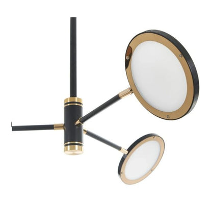 Метален полилей, черен, led 6x5w, 4000k, 2100/6 bk