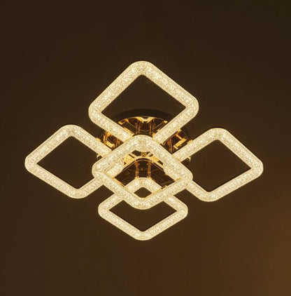 Плафон Estela със смарт управление, златен, led 160w, 3000-6000k, 3015GD/5T