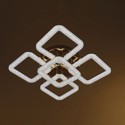 Плафон Estela със смарт управление, златен, led 160w, 3000-6000k, 3015GD/5T