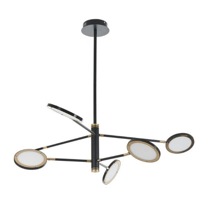 Метален полилей, черен, led 6x5w, 4000k, 2100/6 bk