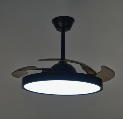 Полилей с вентилатор Twist, черен, led 96w, 3000k-6500k, 9600Lm, 3024 bk