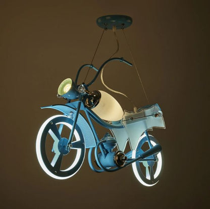 Полилей Wheels, син, 3000k-4000k-6000k, led 52w+1xe14+1xmr11, 2650 bl