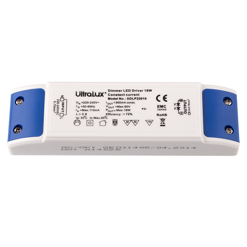 Димиращ TRIAC драйвер за LED осветление 18W/300 mA DC / DDLP22018