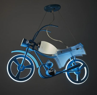 Полилей Wheels, син, 3000k-4000k-6000k, led 52w+1xe14+1xmr11, 2650 bl