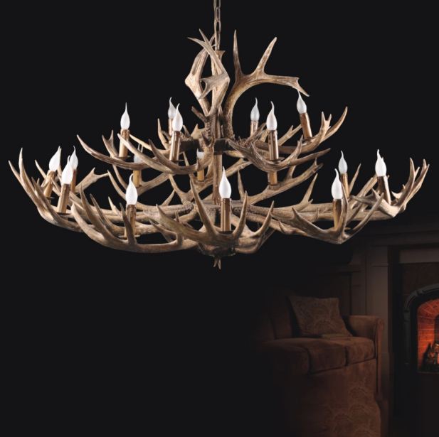 Акрилен полилей Рога Antler, кафяв, 12+8xe14, 64