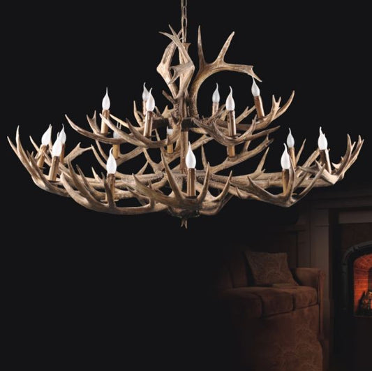 Акрилен полилей Рога Antler, кафяв, 12+8xe14, 64