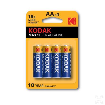 Алкална батерия Kodak Max R6/AA 1.5V 4бр