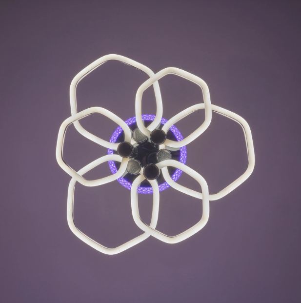 Плафон Arcadia, черен, led 150w, 9800lm, 3000-6000k, 2792