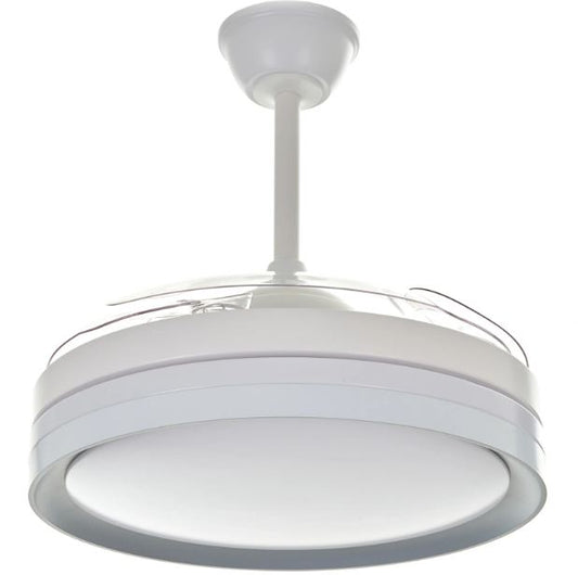 Полилей с вентилатор Twist, бял, led 96w, 3000k-6500k, 9600Lm, 3026 wh