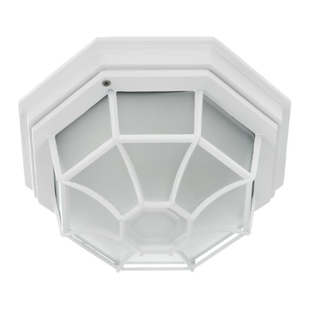Плафон, бял, градинско, 1х60W, 275 wh