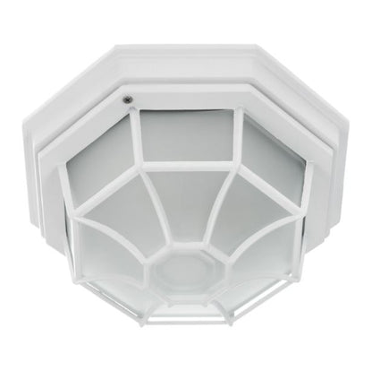 Плафон, бял, градинско, 1х60W, 275 wh