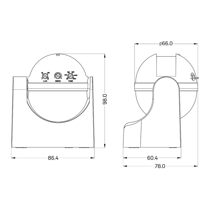 Микровълнов сензор за открит монтаж 360° / 180° / MSOM