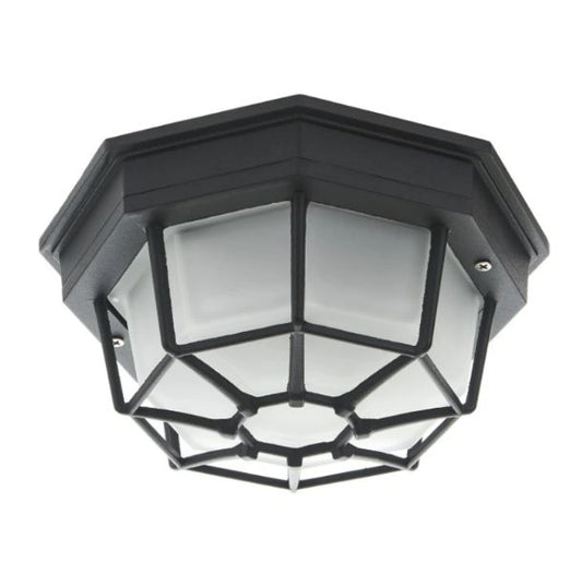 Плафон, черен, градинско, 1х60W, 276 sbk