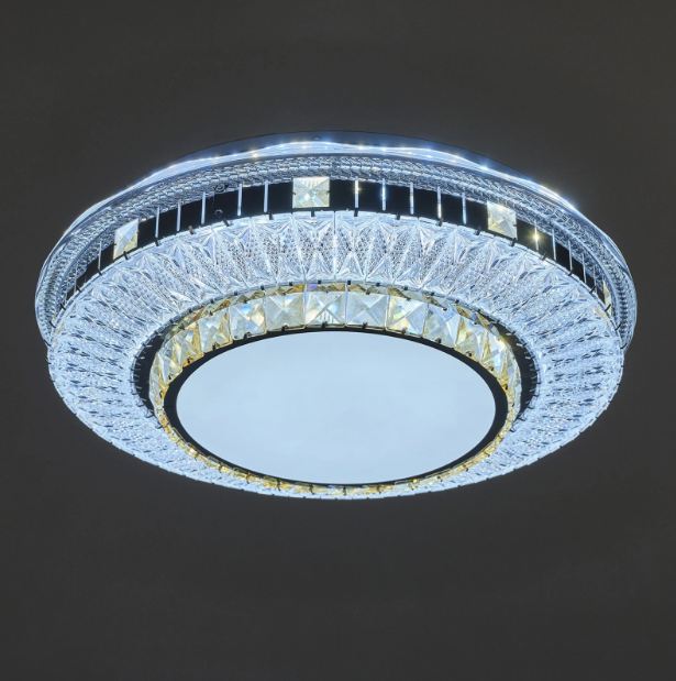 Плафон Porto Novo, хром, led 75W, 3000k-4000k-6500k, 2843