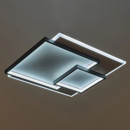 Плафон със смарт управление Slots, бял, led 87w, 6211lm, 3000-6000k, 4026 bk