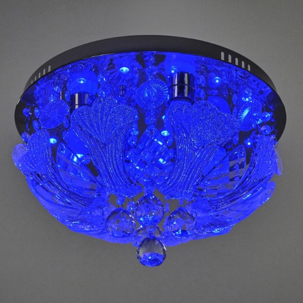 Плафон Natali, хром, led RGB 9w+4xe27, 3078/40 ch