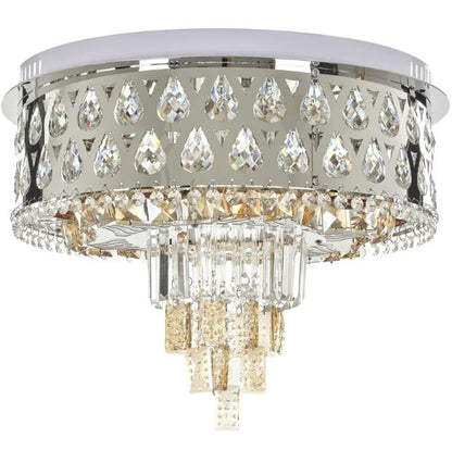 Плафониера Dubai, хром, led 36w, 3000-6000k+RGB, 4056/500