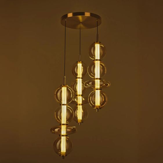 Полилей Solana, мат злато, led 36w, 3000-6000k, 4167/3 GD