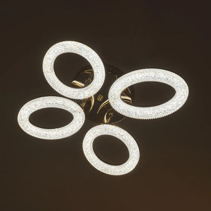 Плафон Elsa със смарт управление, златен, led 88w, 3000-6000k, 2808GD/4TB