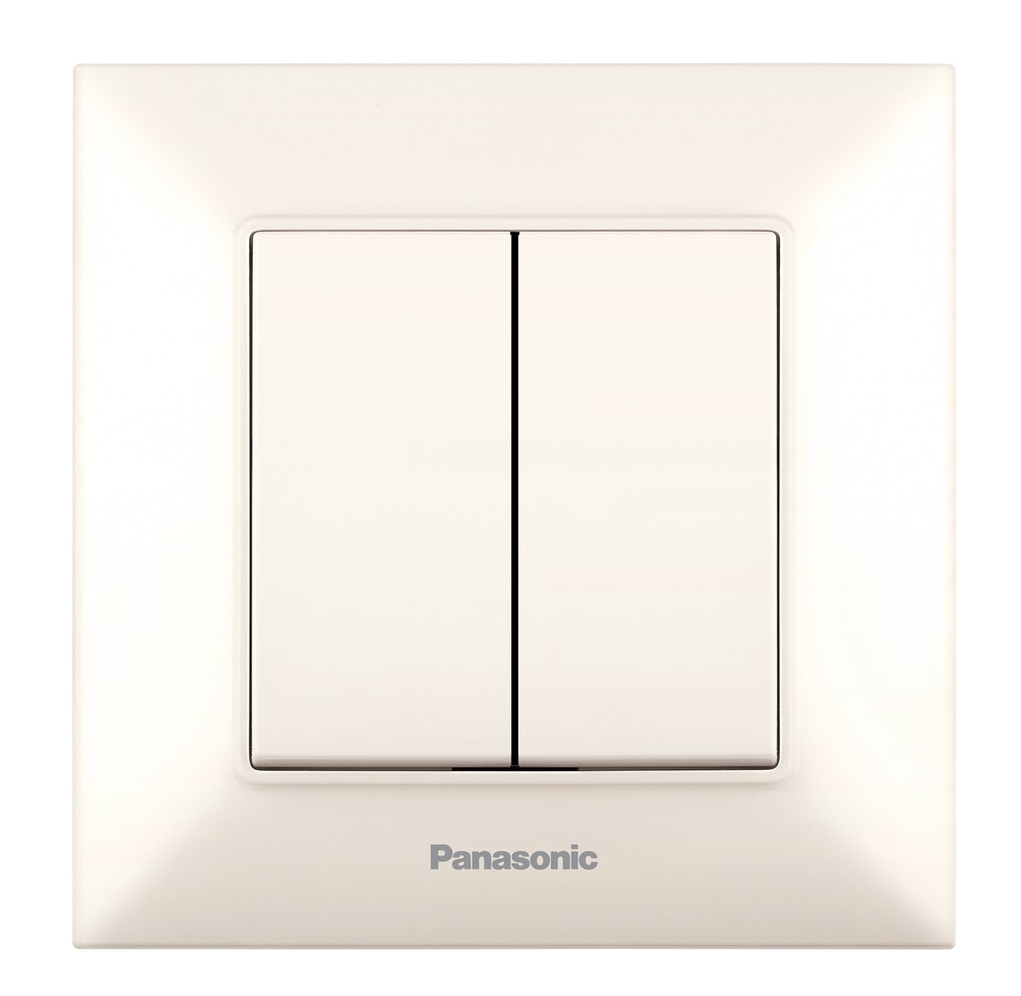 PANASONIC - Двоен сериен ключ Panasonic Arkedia Slim крем WNTC0009-2BG