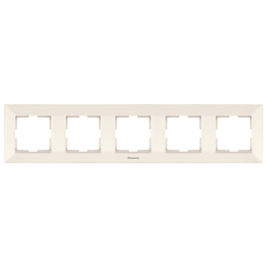 PANASONIC - Петорна хоризонтална рамка Крем Panasonic Arkedia Slim WNTF0805-2BG