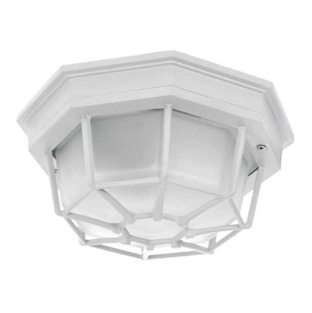 Плафон, бял, градинско, 1х60W, 276 wh
