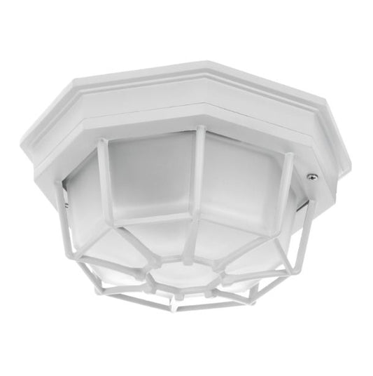 Плафон, бял, градинско, 1х60W, 276 wh