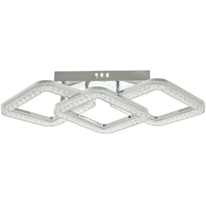 Плафон Estela със смарт управление, хром, led 96w, 3000-6000k, 3015CH/3T