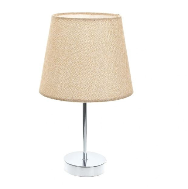 Текстилна настолна лампа, крем, 1x40w, 2067/ch d331