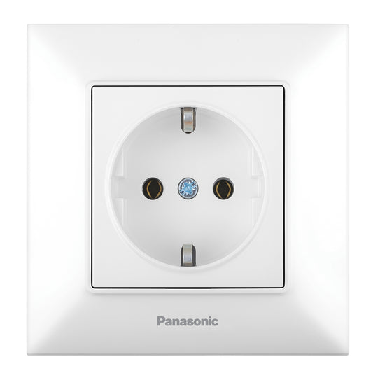 PANASONIC - Контакт шуко Panasonic Arkedia Slim бял WNTC0202-2WH