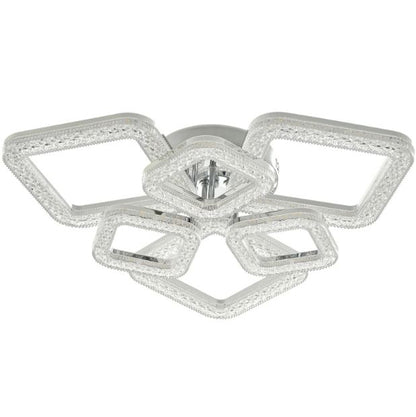 Плафон Estela със смарт управление, хром, led 144w, 3000-6000k, 3015CH/6T