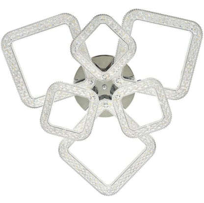 Плафон Estela със смарт управление, хром, led 144w, 3000-6000k, 3015CH/6T