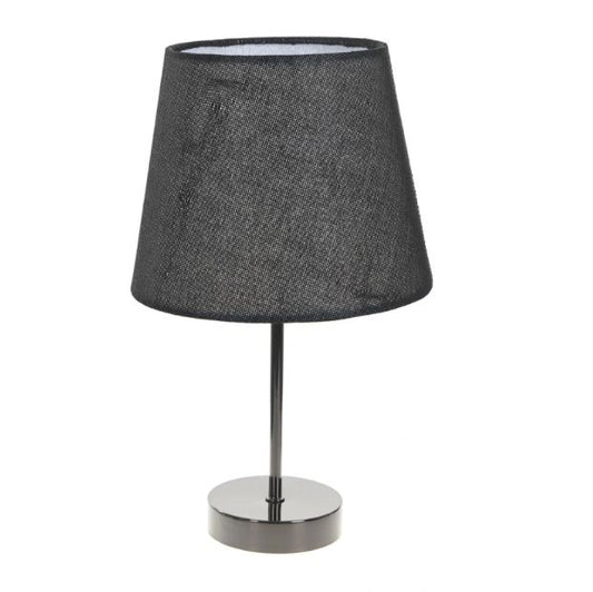 Текстилна настолна лампа, черна, 1x40w, 2067/bk m022