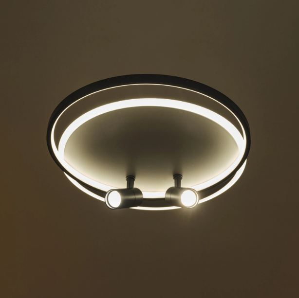 Плафон Gravity със смарт управление, черен, led 116w, 3000-6000k, 3013T