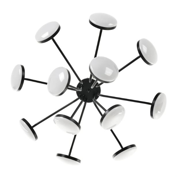 Плафон Dunna, черен, led 144w, 3000к-4000k-6000к, 2410 BK
