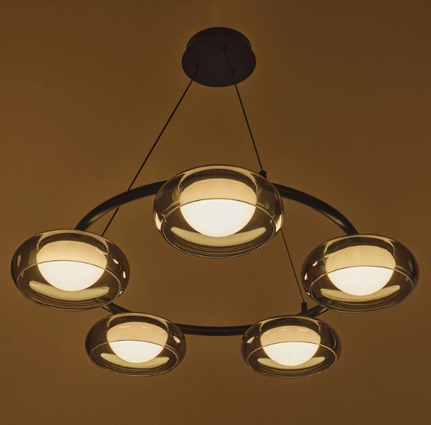 Полилей със смарт управление Novice, черен, led 88W, 4767lm, 3000-6000k, 4019/5p bk