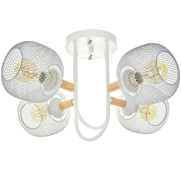 Полилей Mesh, бял, 4xE27, 4120/4 WH