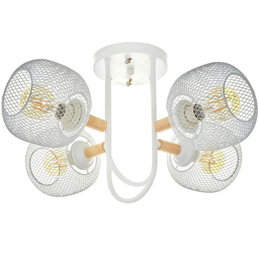 Полилей Mesh, бял, 4xE27, 4120/4 WH